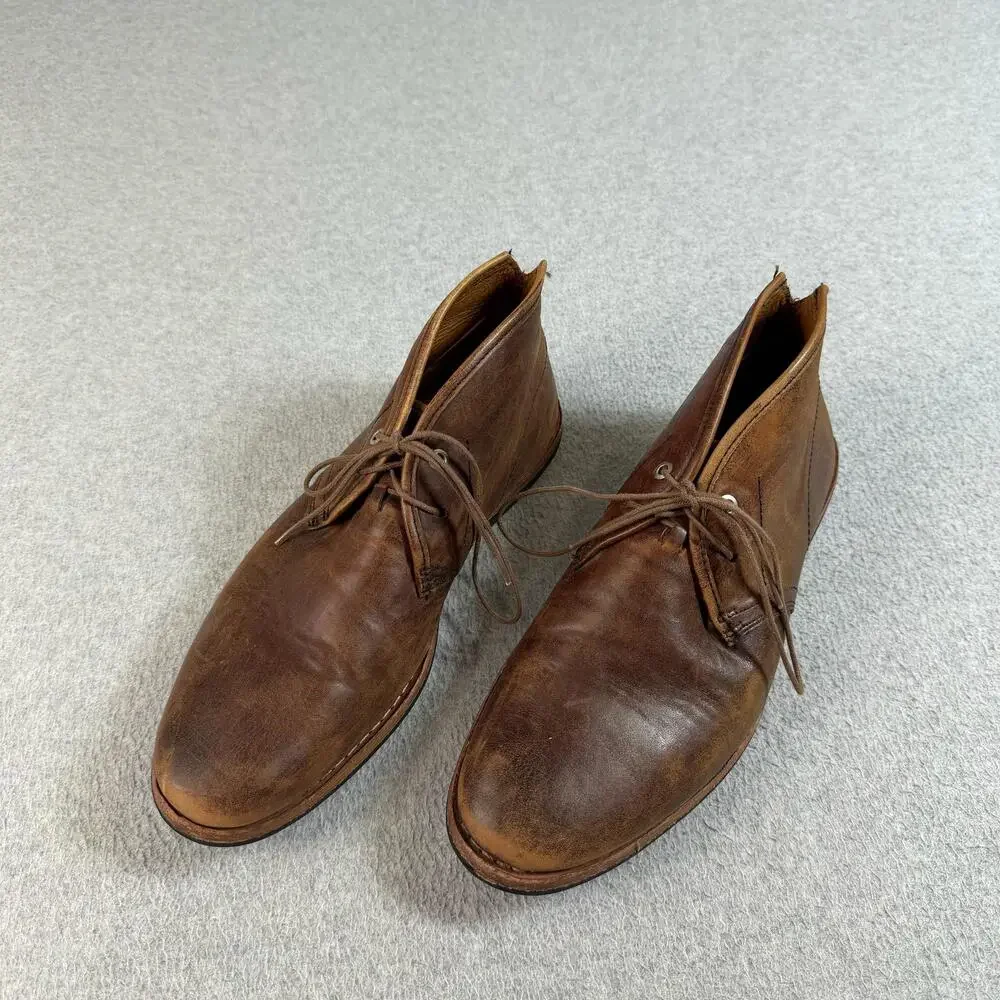 Timberland Leather Boot Co Wodehouse Men Size 8 Brown Chukka Heritage Worn In
